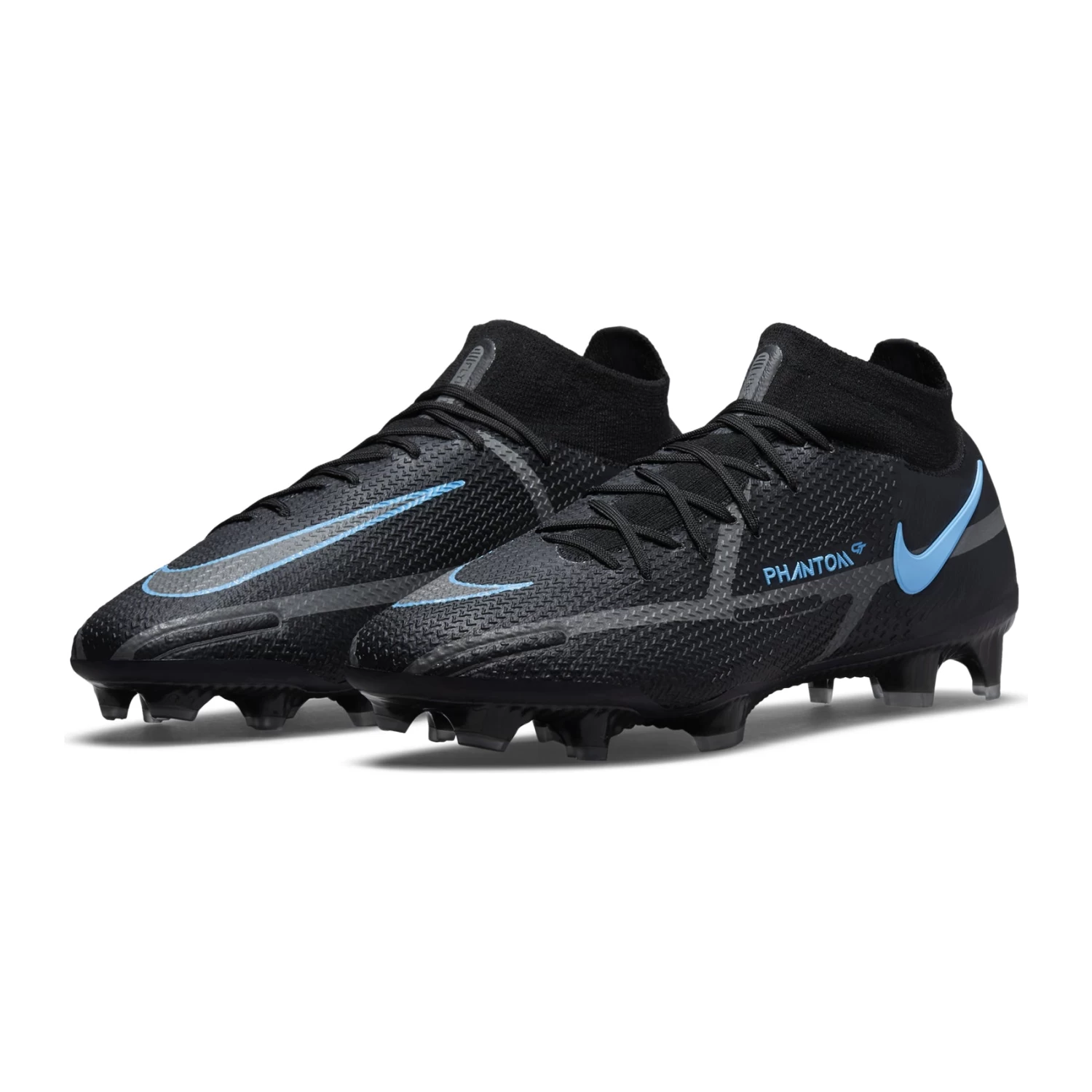 Nike Unisex Phantom GT2 Elite FG Soccer Shoe - Black/Black/Iron Grey 6 Nike Unisex Phantom GT2 Elite FG Soccer Shoe - Black/Black/Iron Grey - Image 4