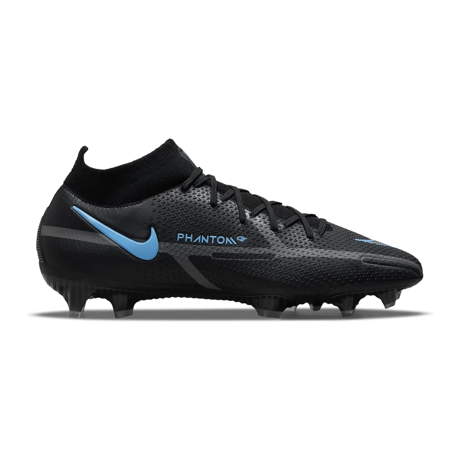 Nike Unisex Phantom GT2 Elite FG Soccer Shoe - Black/Black/Iron Grey 3 Nike Unisex Phantom GT2 Elite FG Soccer Shoe - Black/Black/Iron Grey