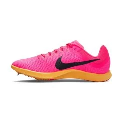 Unisex Nike Zoom Rival Track And Field Distance Spikes- Hyper Pink/Black/Laser Orange - Regular (D) 15 Unisex Nike Zoom Rival Track And Field Distance Spikes- Hyper Pink/Black/Laser Orange - Regular (D) -Shoe Zone Shop DC8725 600 PHSLH001 1