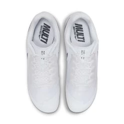 Unisex Nike Zoom Rival Multi Track Spike - White/Black/Metallic Silver - Regular (D) -Shoe Zone Shop DC8749 100 PHCTH001