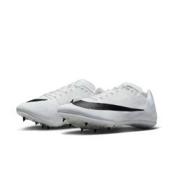 Unisex Nike Zoom Rival Sprint Spike- White/Black/Metallic Silver- Regular (D) -Shoe Zone Shop DC8753 100 PHCFH001