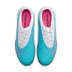 Nike Unisex Phantom GX Academy IC/Court Soccer Shoe - Baltic Blue/Pink Blast/White - Regular (D) -Shoe Zone Shop DD9475 446 PHCTH001