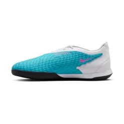 Nike Unisex Phantom GX Academy IC/Court Soccer Shoe - Baltic Blue/Pink Blast/White - Regular (D) -Shoe Zone Shop DD9475 446 PHSLH001