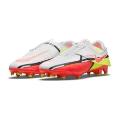 Nike Unisex Phantom GT2 Academy Flyease FG/MG Soccer Shoe - White/Bright Crimson/Volt -Shoe Zone Shop DH9638 167 PHCFH001 2000