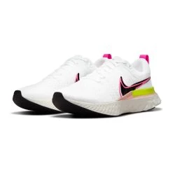 Nike Men's React Infinity Run FlyKnit 2 - White/Black/Sail/Pink Blast - Regular (D) -Shoe Zone Shop DJ5395 100 PHCFH001 2000 2485b2ad 5380 42c4 9a9b 2aa41e4c822b