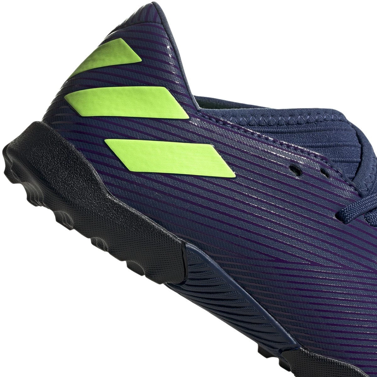 ADIDAS JR Nemeziz Messi Tango 19.3 TF Soccer Shoe - Tech Indigo/Signal Green/Glory Purple 7 ADIDAS JR Nemeziz Messi Tango 19.3 TF Soccer Shoe - Tech Indigo/Signal Green/Glory Purple - Image 5