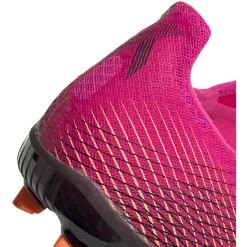 ADIDAS Unisex X Ghosted .2 FG Soccer Shoes - Shock Pink/Core Black/Screaming Orange -Shoe Zone Shop FW6959 04