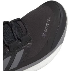 ADIDAS Women's Terrex Free Hiker GoreTEX Hiking Shoe - Carbon/Grey/Glow Blue - Regular (B) -Shoe Zone Shop G28464 03