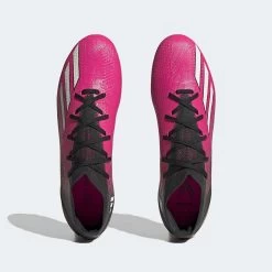 ADIDAS Unisex X SPEEDPORTAL.2 FG Soccer Shoe - Team Shock Pink 2/Zero Metalic/Core Black - Regular (D) -Shoe Zone Shop GV9563 upper