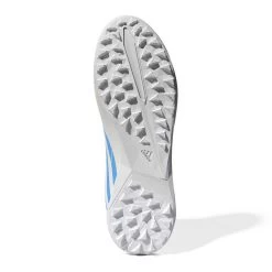 ADIDAS Unisex Predator Edge .3 TF Soccer Shoe - Ftwr White/Solar Yellow/Powder Blue - Regular (D) -Shoe Zone Shop GW0951 02