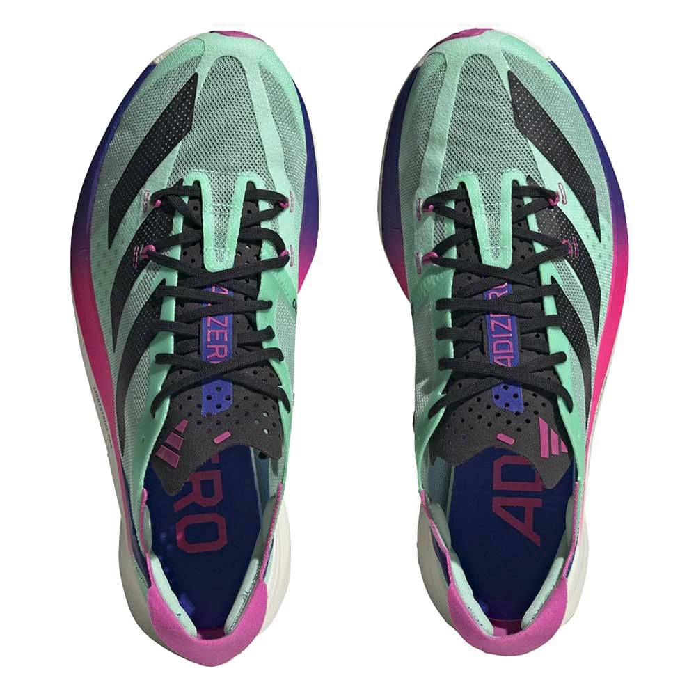 ADIDAS Unisex AdiZERO Adios Pro 3 Running Shoe - Pulse Mint/Core Black/Lucid Blue - Regular (D) 4 ADIDAS Unisex AdiZERO Adios Pro 3 Running Shoe - Pulse Mint/Core Black/Lucid Blue - Regular (D) - Image 2