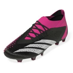 ADIDAS Unisex Predator Accuracy 1 FG Soccer Shoe - Core Black/Ftwr White/Team Shock Pink 2 - Regular (D)