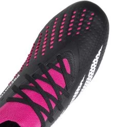 ADIDAS Unisex Predator Accuracy 2 FG Soccer Shoe - Core Black/Ftwr White/Team Shock Pink 2 - Regular (D) -Shoe Zone Shop GW4586 01