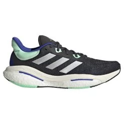 ADIDAS Men's Solar Glide 6 Running Shoe - Carbon/Silver Met/Pulse Mint - Regular (D)