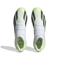 Unisex Adidas X CRAZYFAST.1 FG Soccer Shoe - Cloud White/ Core Black/ Lucid Lemon - Regular (D) -Shoe Zone Shop HQ4516 2 FOOTWEAR Photography TopPortraitView white 1024x1024 955d3a3d c838 43d3 ac4f 26fe72d861ec