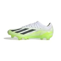 Unisex Adidas X CRAZYFAST.1 FG Soccer Shoe - Cloud White/ Core Black/ Lucid Lemon - Regular (D) -Shoe Zone Shop HQ4516 4 FOOTWEAR Photography SideMedialCenterView white 1024x1024 7066db50 fb5f 47c2 8fe8 436868fdf341
