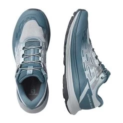 Salomon Women's Ultra Glide Trail Running Shoe - Bluestone/Perl Blue/Ebony - Regular (B) -Shoe Zone Shop L41553900 10 GHO ULTRA GLIDE W Bluest