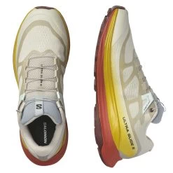 Salomon Men's Ultra Glide 2 Trail Running Shoe - Rainy Day/Freesia/Hot Sauce - Regular (D) -Shoe Zone Shop L47212200 10 GHO ULTRA GLIDE 2Rainy Day Freesia Hot Sauce