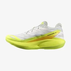 Salomon Men's Phantasm 2 Running Shoe - White/Safety Yellow/Metal - Regular (D) -Shoe Zone Shop L47383000 b7335ab070b16f871b53643e4981b3bc