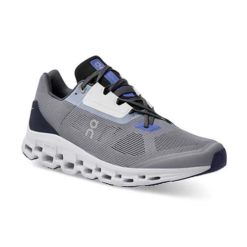 On Running Men's Cloudstratus 2.0 Running Shoe - Fossil/Midnight- Regular (D) 4 On Running Men's Cloudstratus 2.0 Running Shoe - Fossil/Midnight- Regular (D) - Image 2