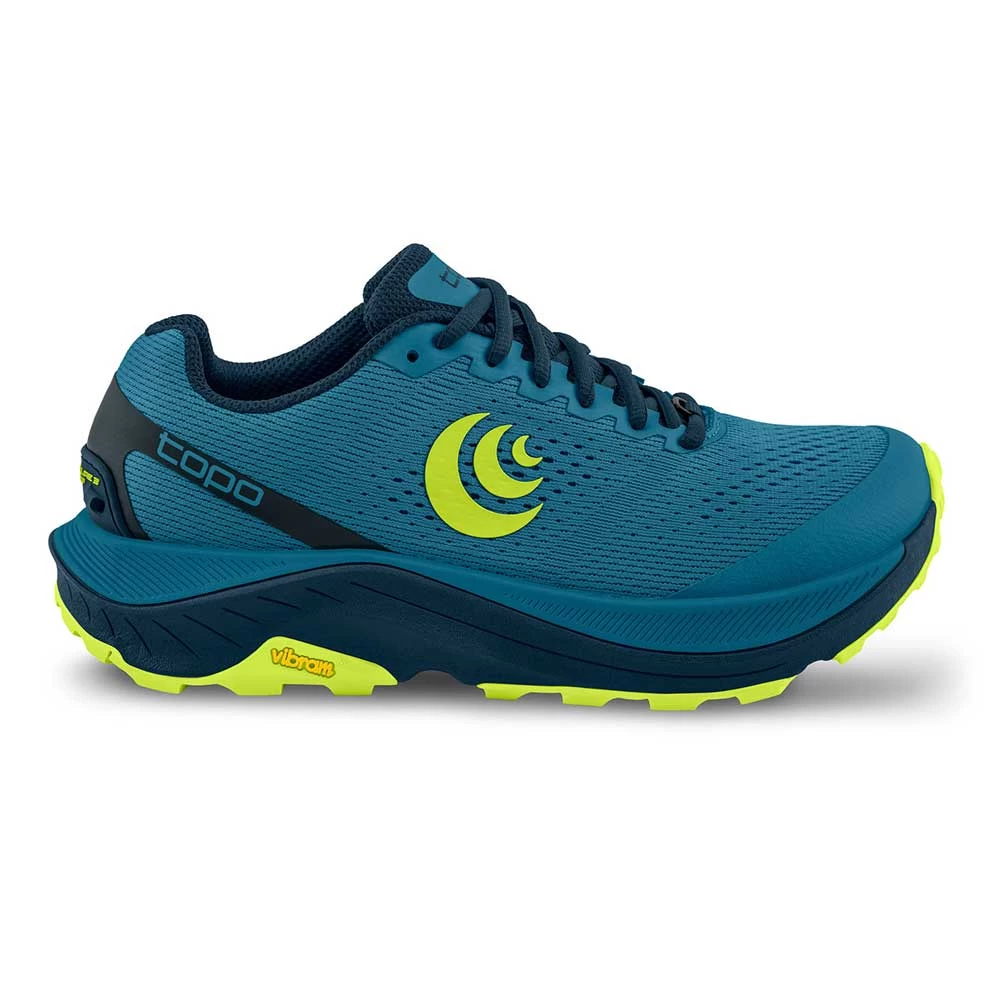 Topo Athletic Men's Ultraventure 3 Trail Shoe- Blue/Lime- Regular (D) 3 Topo Athletic Men's Ultraventure 3 Trail Shoe- Blue/Lime- Regular (D)