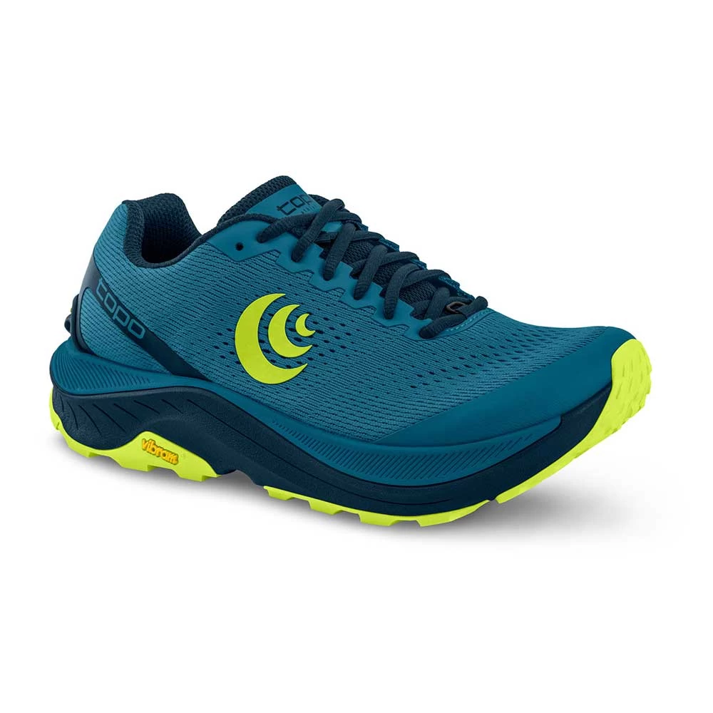 Topo Athletic Men's Ultraventure 3 Trail Shoe- Blue/Lime- Regular (D) 4 Topo Athletic Men's Ultraventure 3 Trail Shoe- Blue/Lime- Regular (D) - Image 2