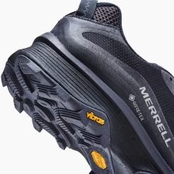 Merrell Men's Moab Speed GoreTEX Hiking Shoe - Black/Asphalt - Regular (D) -Shoe Zone Shop MRLM J067083 021621 S21 006