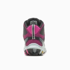 Merrell Women's Antora 3 Mid Waterproof Boot - Black/Fuchsia - Regular (B) -Shoe Zone Shop MRLW J067582 020722 S23 270
