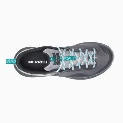 Merrell Women's MQM 3 Trail Running Shoe - Charcoal/Teal- Regular (B) -Shoe Zone Shop MRLW J135534 032221 S22 TOP