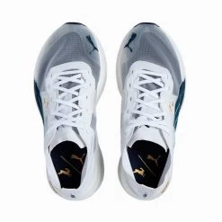 Women's Deviate Nitro Elite Racer X TRACKSMITH - Puma White-Peacoat-Puma Team Gold- Regular (B) 12 Women's Deviate Nitro Elite Racer X TRACKSMITH - Puma White-Peacoat-Puma Team Gold- Regular (B) -Shoe Zone Shop PUMA x TRACKSMITH Deviate NITRO Elite Racer Women s Running Shoes 5