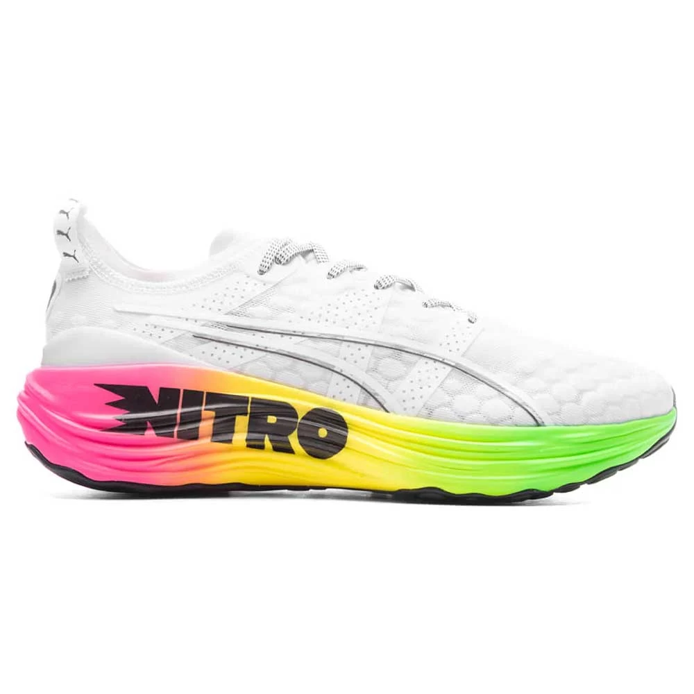 Men's Foreverrun Nitro Futrograde Running Shoe- Puma White/Green Gecko- Regular (D) 3 Men's Foreverrun Nitro Futrograde Running Shoe- Puma White/Green Gecko- Regular (D)