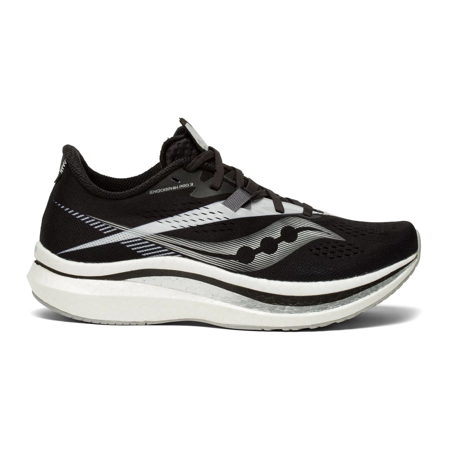 Saucony Women's Endorphin Pro 2 Racing Shoe - Black/White - Regular (B) 3 Saucony Women's Endorphin Pro 2 Racing Shoe - Black/White - Regular (B)