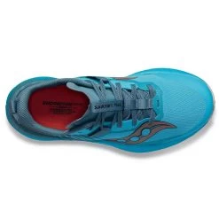 Saucony Women's Endorphin Edge Trail Shoe- Ocean/Loam- Regular (B) -Shoe Zone Shop S10773 31 3