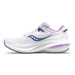 Saucony Women's Triumph 21 Running Shoe - White/Indigo - Regular (B) -Shoe Zone Shop S10881 31 2 1
