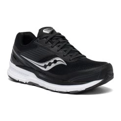 Saucony Men's Echelon 8 Running Shoe - Black/White - Regular (D) -Shoe Zone Shop S20574 40 5