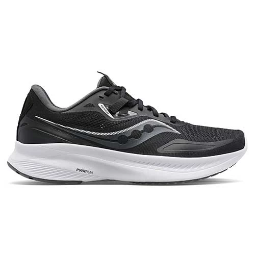 Saucony Men's Guide 15 Running Shoe - Black/White - Wide (2E) 3 Saucony Men's Guide 15 Running Shoe - Black/White - Wide (2E)