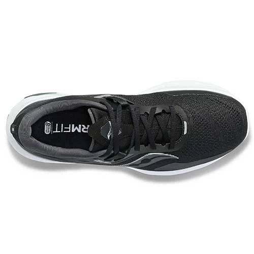Saucony Men's Guide 15 Running Shoe - Black/White - Wide (2E) 5 Saucony Men's Guide 15 Running Shoe - Black/White - Wide (2E) - Image 3