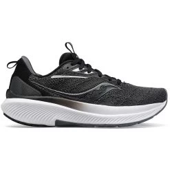 Saucony Women's Echelon 9 Running Shoe- Black/White- Regular (B)