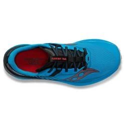 Saucony Men's Endorphin Edge Trail Shoe- Ocean/Black- Regular (D) -Shoe Zone Shop S20773 31 3