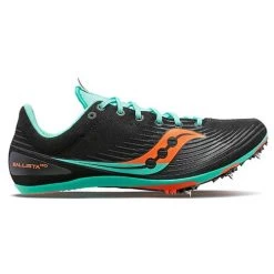 Saucony Men's Ballista Track Spike- Black/Cool Mint - Regular (D)