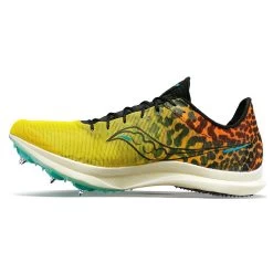 Saucony Men's Endorphin Cheetah Track Spike - Black/ViZi - Regular (D) -Shoe Zone Shop S29095 85 2