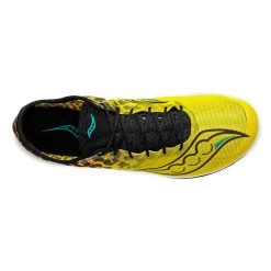 Saucony Men's Endorphin Cheetah Track Spike - Black/ViZi - Regular (D) -Shoe Zone Shop S29095 85 3