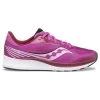 Saucony Youth Ride 14 Running Shoe - Pink 1 Saucony Youth Ride 14 Running Shoe - Pink -Shoe Zone Shop SAUK SK165318 Ride14 100820 AW21 03