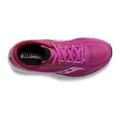 Saucony Youth Ride 14 Running Shoe - Pink 10 Saucony Youth Ride 14 Running Shoe - Pink -Shoe Zone Shop SK165318 5 1