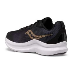 Saucony Youth Endorphin Running Shoe - Black/Gold -Shoe Zone Shop SK266073 2