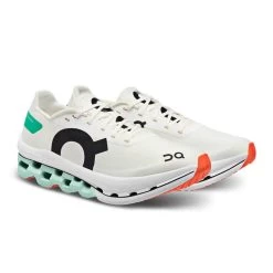 On Running Women's Cloudboom Echo Running Shoe - White/Mint - Regular (B) -Shoe Zone Shop Small PNG 57.98256 cloudboom echo ss23 white mint w g6