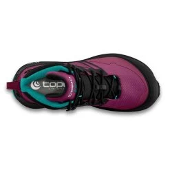 Topo Athletic Women's Trailventure 2 Waterproof Hiking Boot- Raspberry/Black - Regular (B) -Shoe Zone Shop W054.Raspberry Black 02