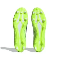 ADIDAS Unisex X Crazyfast .3 FG Cleats- Cloud White / Core Black / Lucid Lemon- Regular (D) -Shoe Zone Shop X Crazyfast.3 Firm Ground Cleats White HQ4534 03 standard