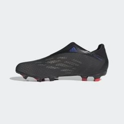 ADIDAS Unisex X Speedflow .3 Laceless FG Soccer Shoe - Black/Sonic Ink/Solar Yellow -Shoe Zone Shop X Speedflow.3 Laceless Firm Ground Cleats Black FY3273 06 standard