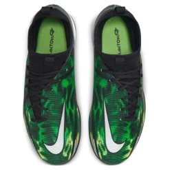JR Nike Phantom GT2 DF SW IC Soccer Shoe - Black/Mtlc Platinum/Green Strike -Shoe Zone Shop dm0740 003 phcth001